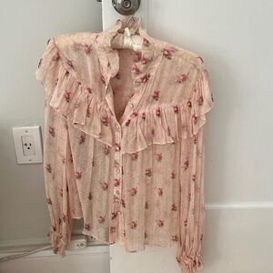 LOVESHACKFANCY Ruffled Blouse
